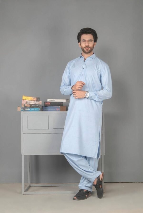 Light Blue Kmeez Shalwar