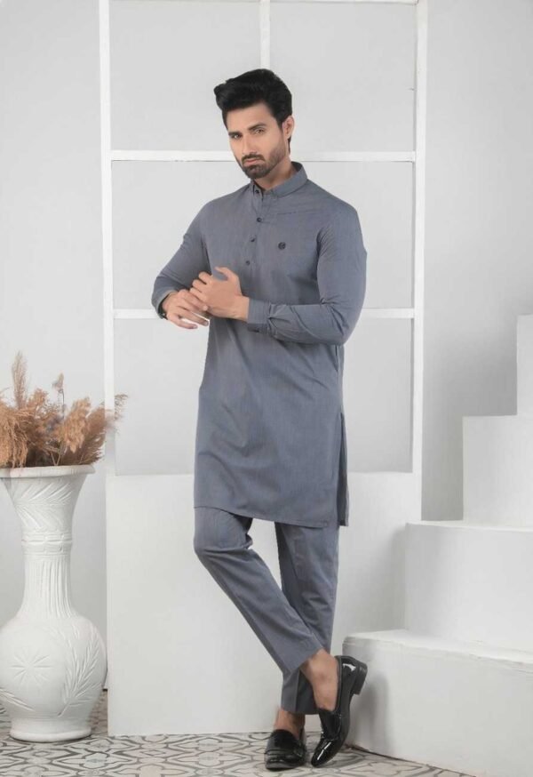 Steel Grey Kurta Pajama