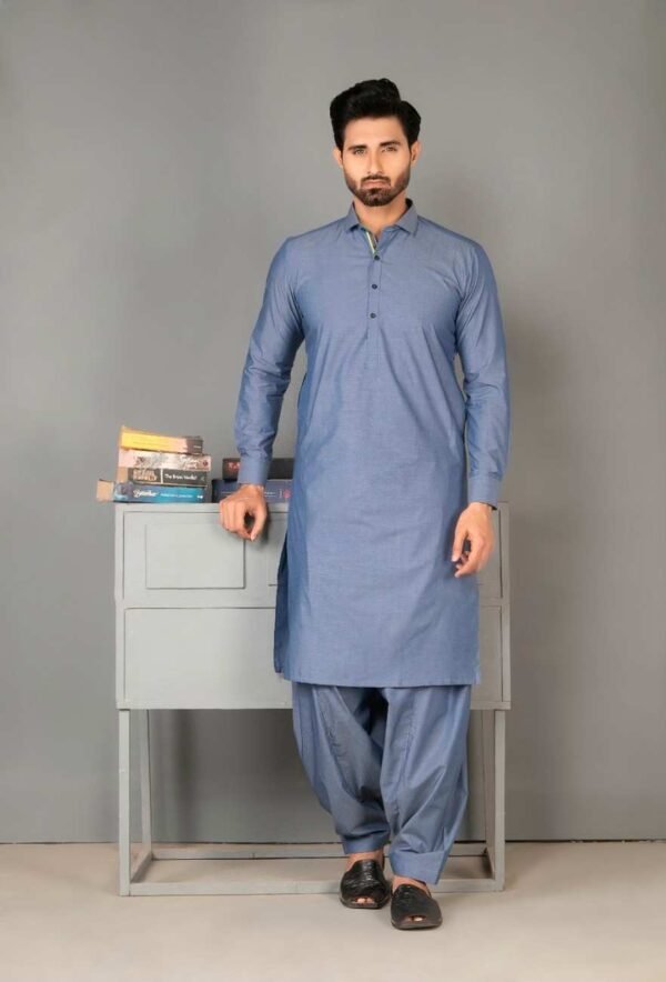Classic Blue Shalwar Kameez